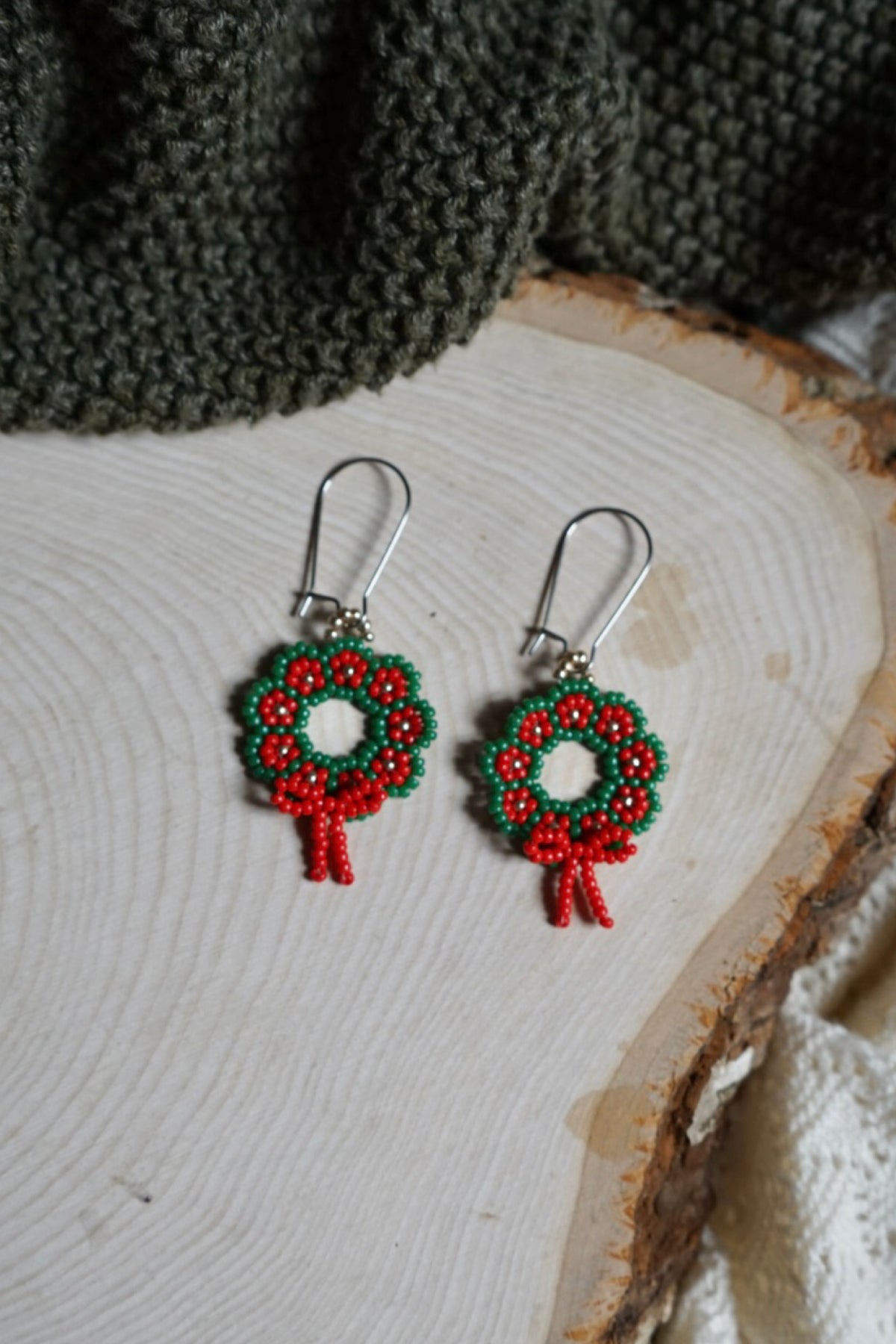 Festive floral wreaths