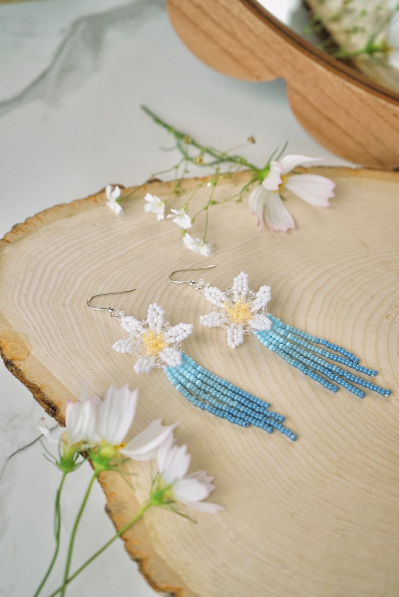 Dewdrop blooms (soft blue)