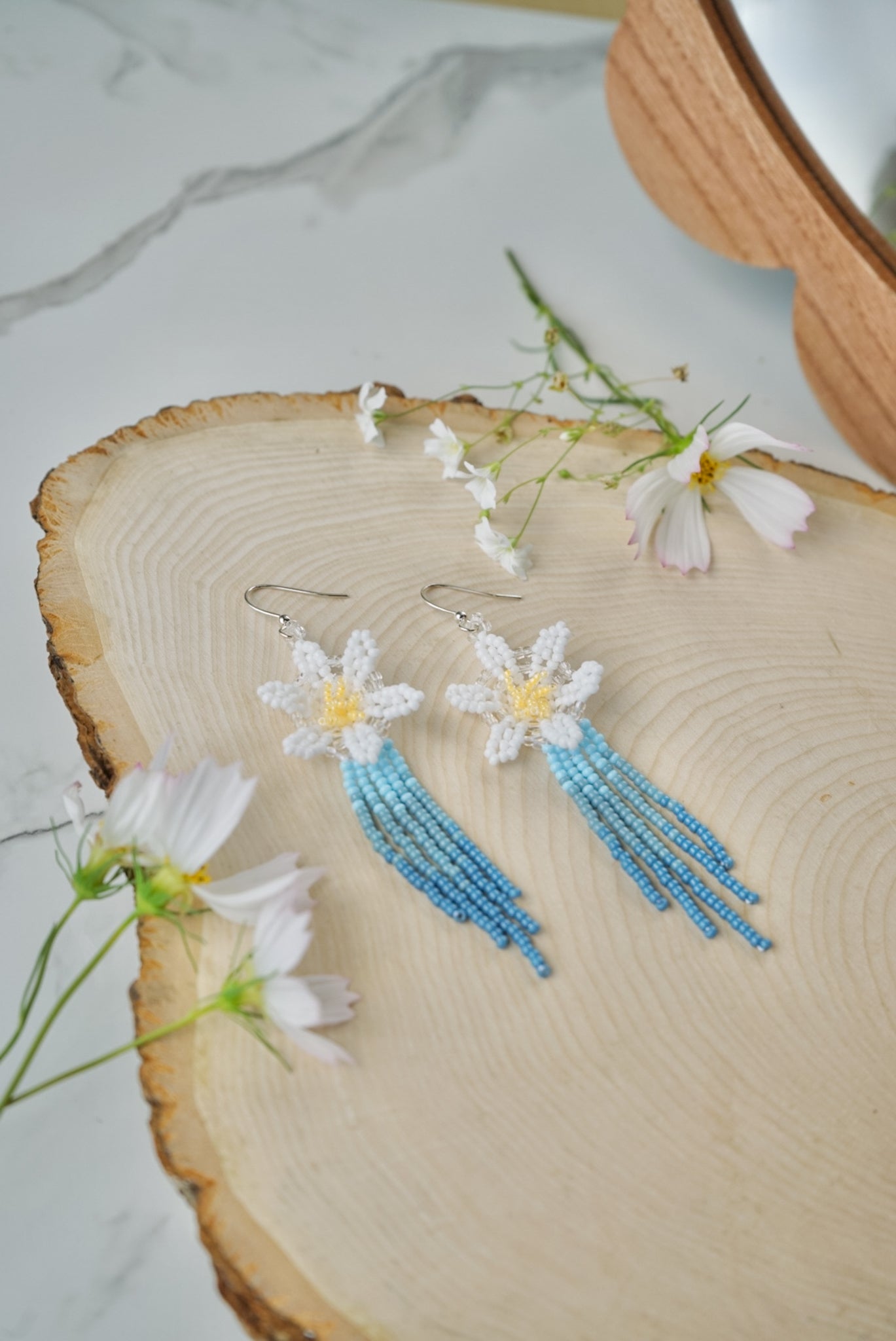Dewdrop blooms (soft blue)