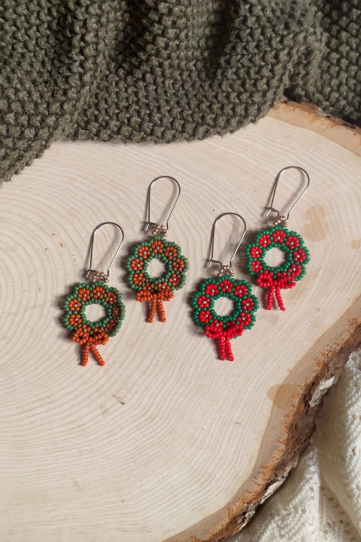 Festive floral wreaths
