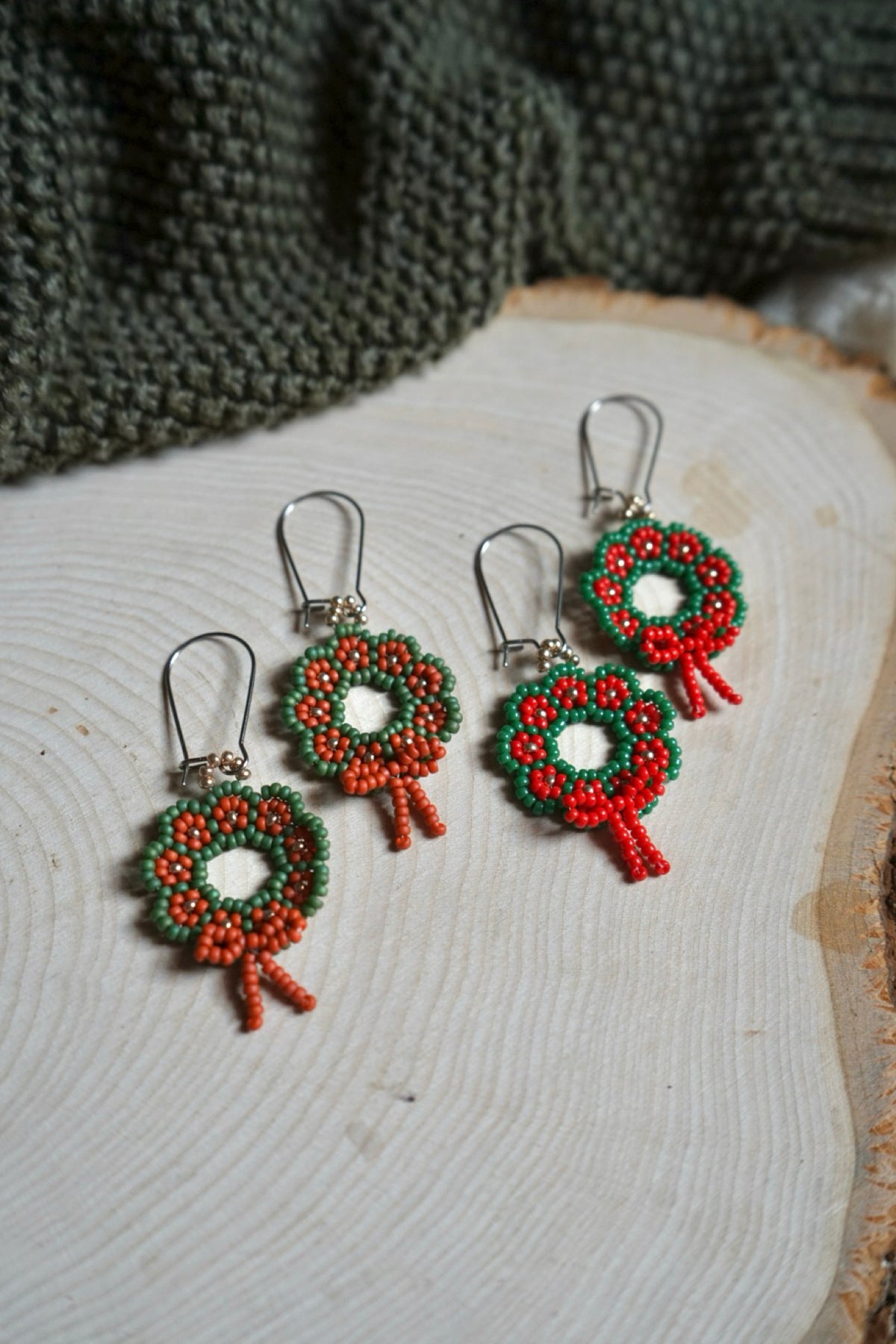 Festive floral wreaths
