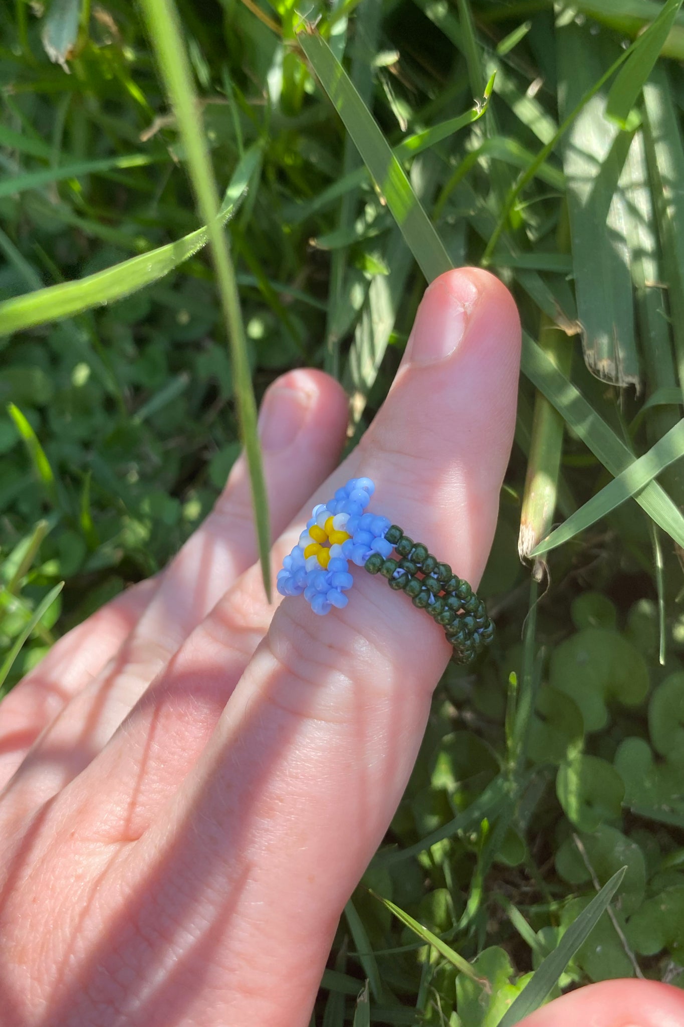 Pastel forget-me-not ring (7.5)