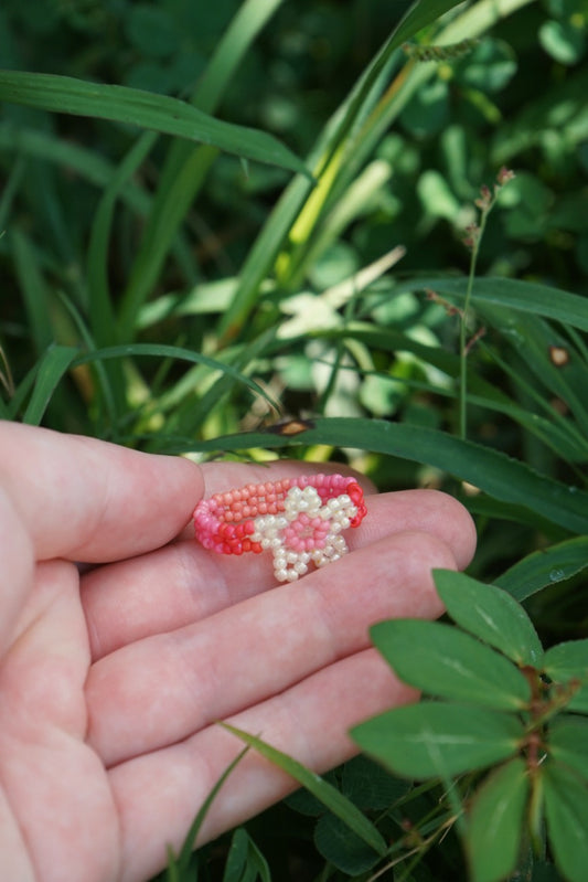 Pink sherbet cinque ring (8.5)