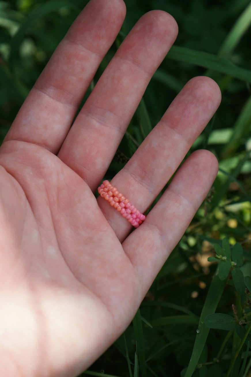 Pink sherbet cinque ring (8.5)