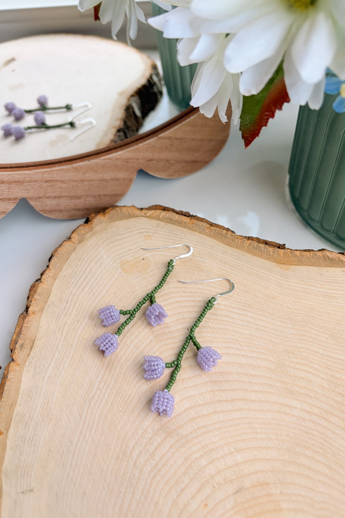 Purple bellflowers
