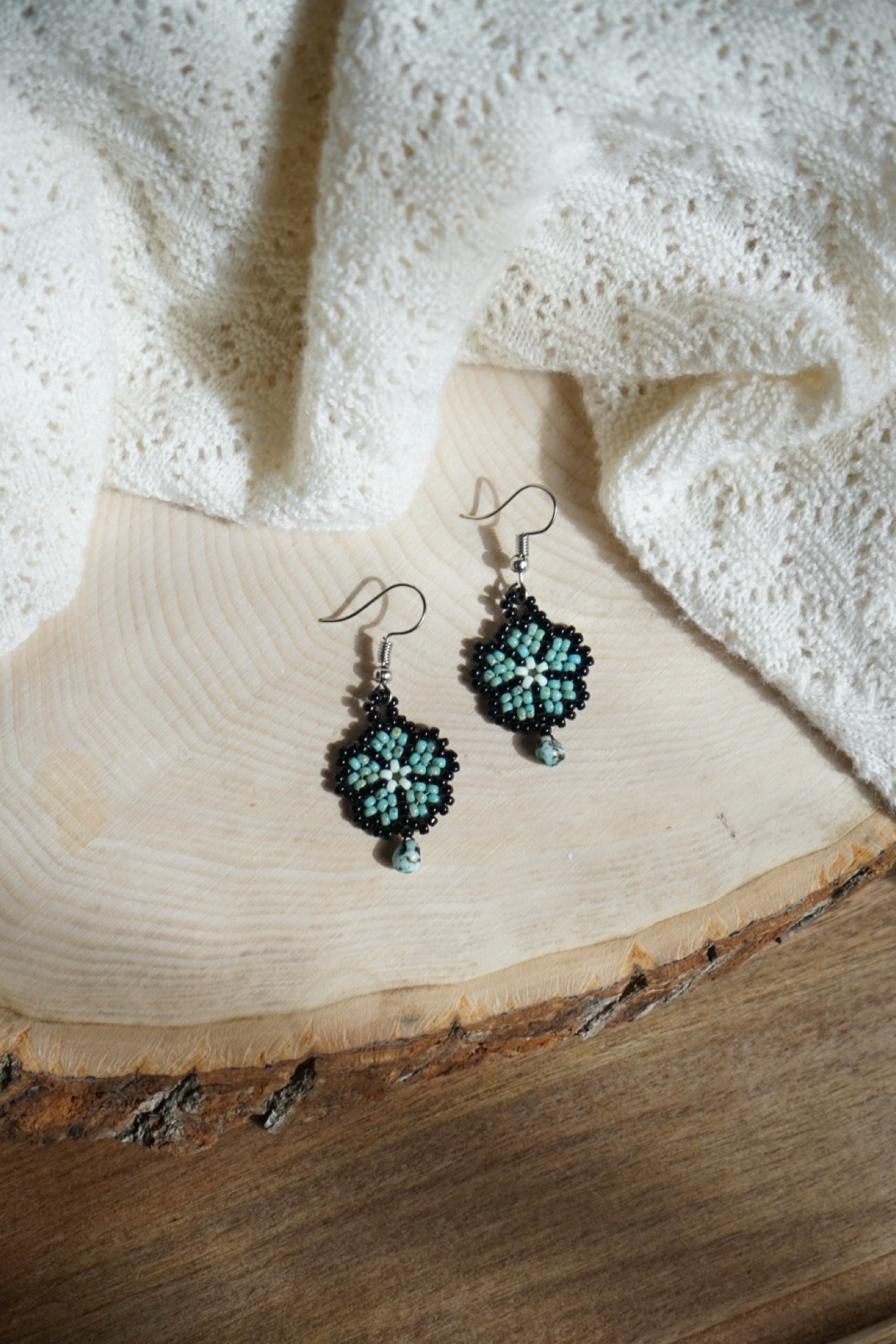 Turquoise shadow petals