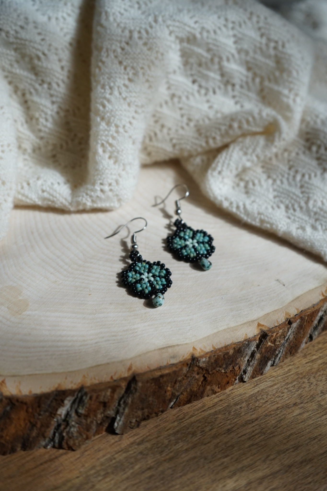 Turquoise shadow petals