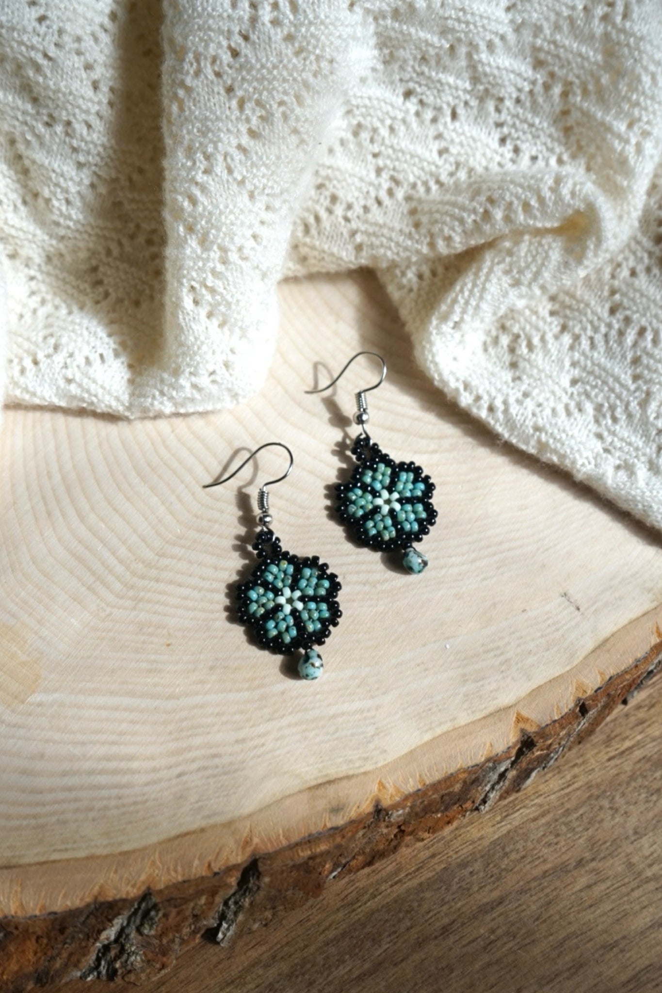 Turquoise shadow petals