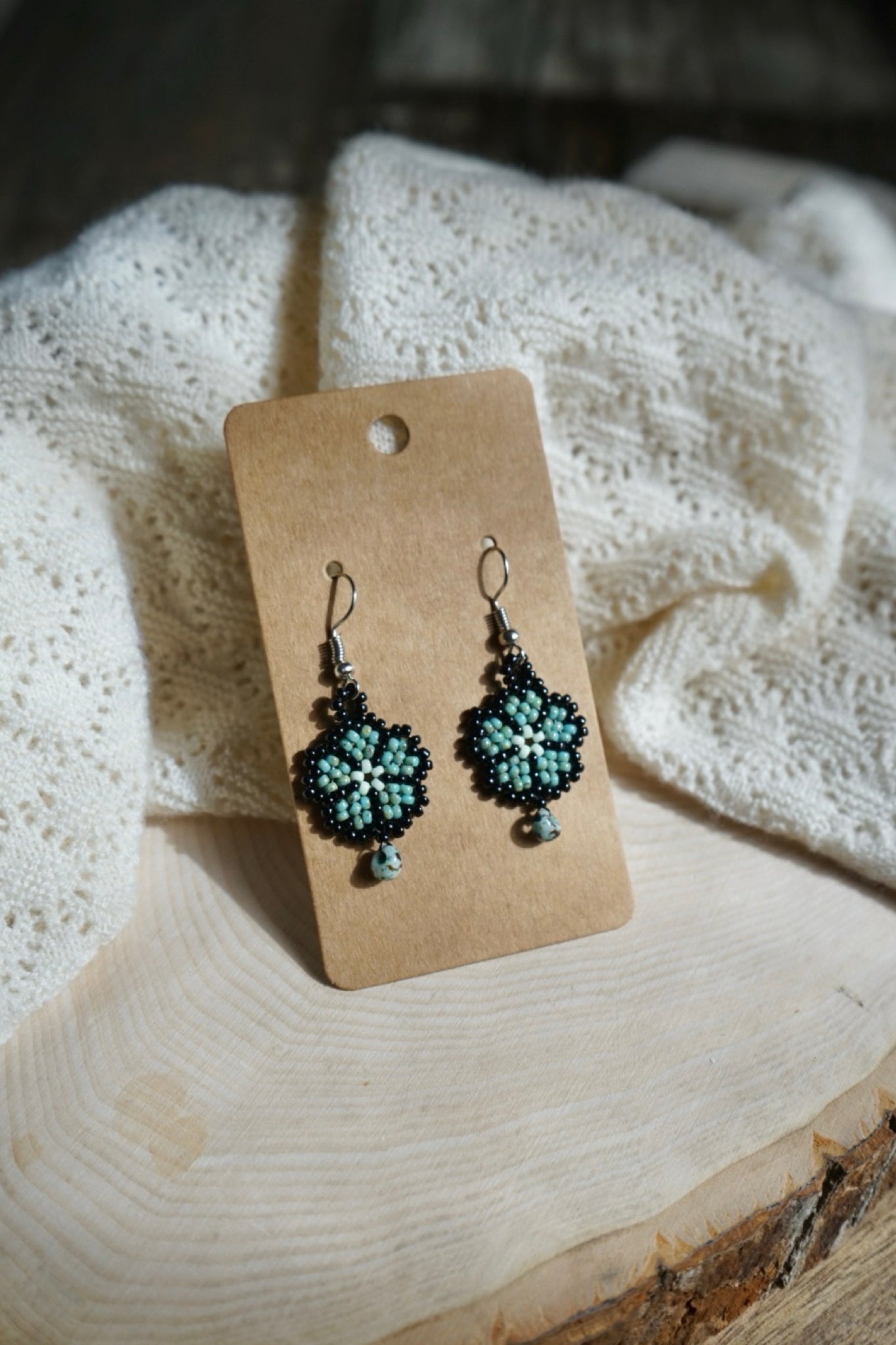 Turquoise shadow petals